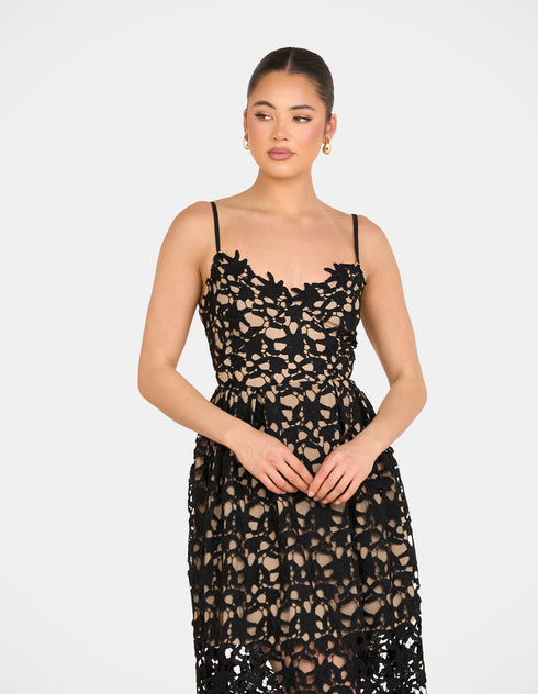 Warna Lace Midi Dress